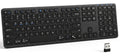 CITLLA Wireless Bluetooth Keyboard, Full Size Wireless Keyboard with Number Pad, Multi-Device Keyboard Wireless for Laptop, PC, Mac, iPad, Silent Scissor-Switch Cordless Keyboard with USB & Bluetooth